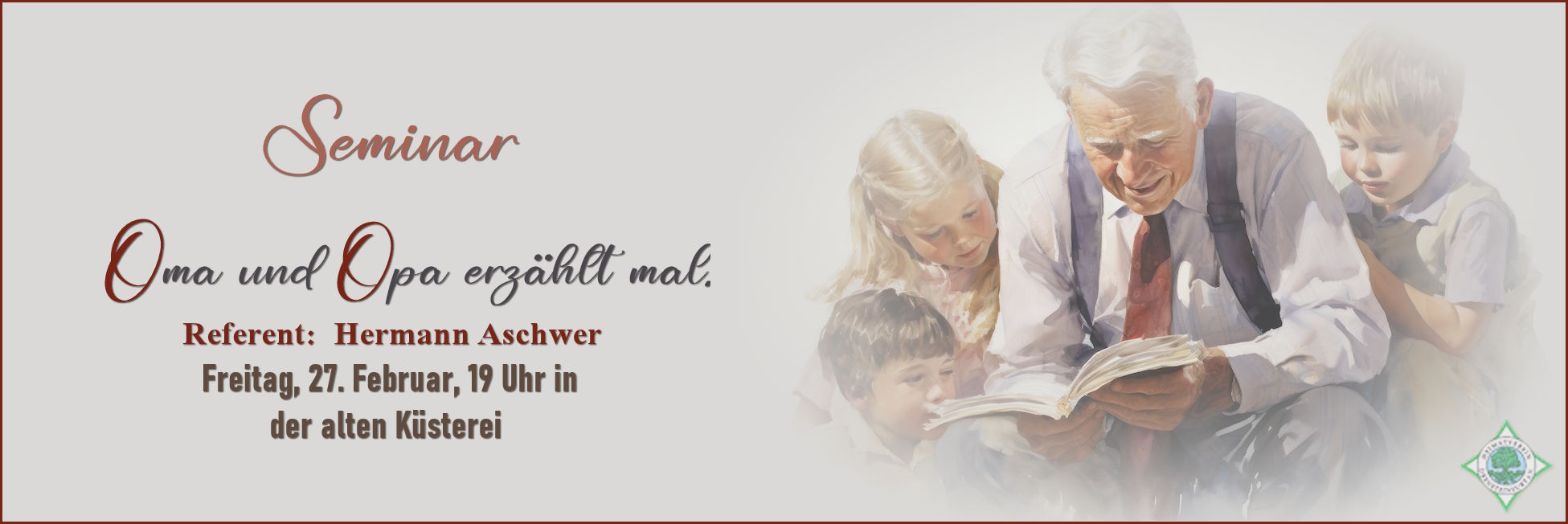 Opa erzählt den Kindern seine Lebensgeschichte